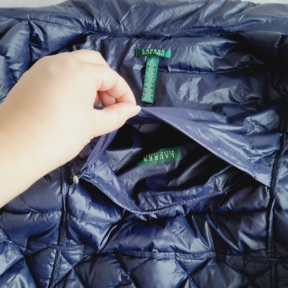 Lauren Ralph Lauren Blue Down Jacket - Picture 10 of 16